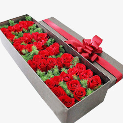 定制礼盒玫瑰花朵素材