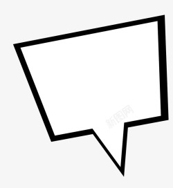 手绘漫画对话框矢量图素材