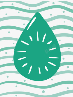 绿色碎纹装饰绿色水滴矢量图高清图片