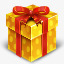 金色金色的礼物盒icon图标图标