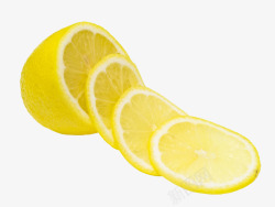新鲜柠檬切片摄影素材