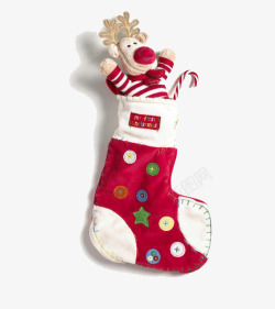可爱红袜子圣诞节袜子高清图片