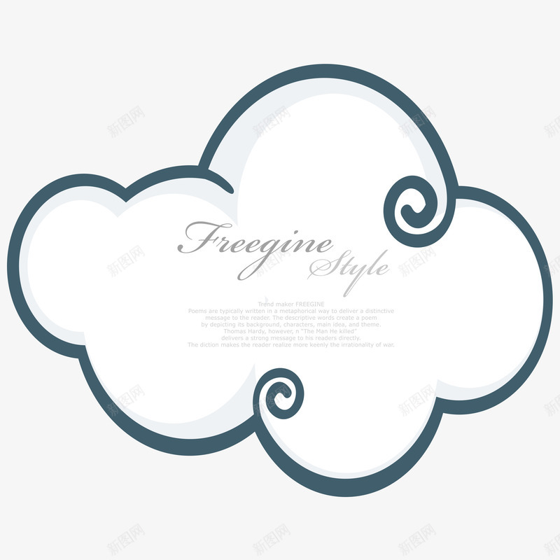 创意简笔云朵标签png免抠素材_88icon https://88icon.com 云朵图案 云朵边框 创意 标签 简图 英文图案