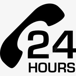 服务符号钱24小时服务电话图标高清图片