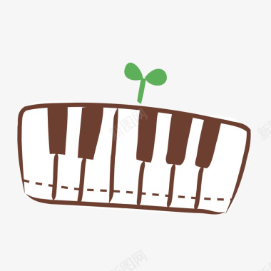 键盘回车键钢琴键盘图标图标
