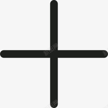 十字架加符号图标图标