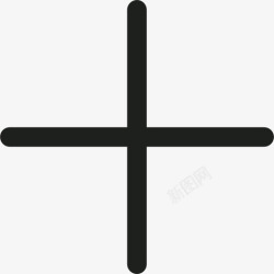 十字架形状加符号图标高清图片