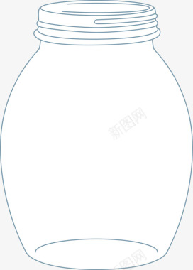 塑料杯子手绘塑料瓶子矢量图图标图标