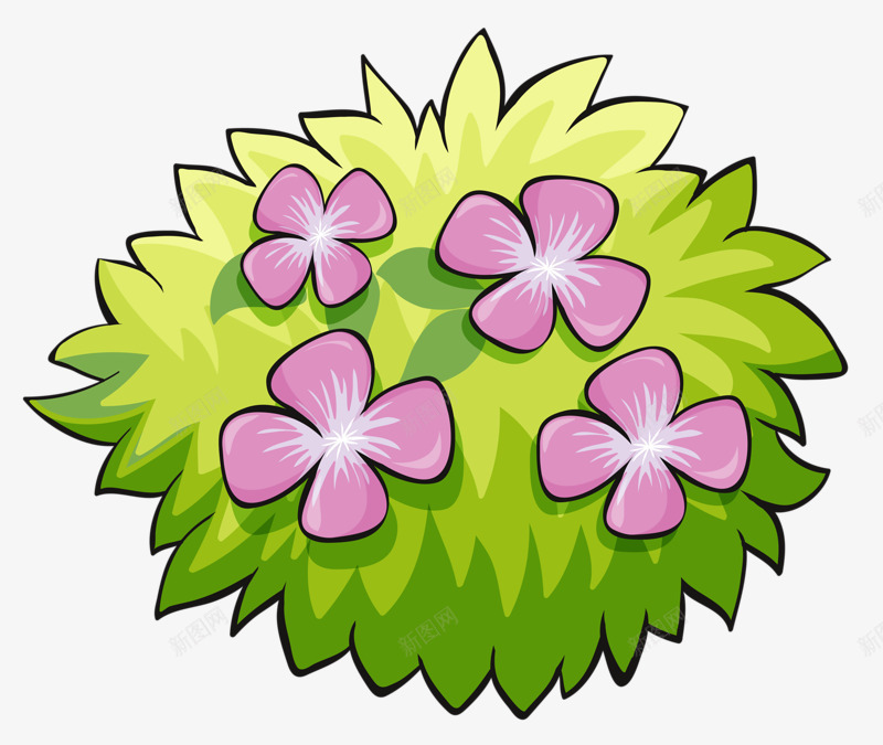 绿色草垛png免抠素材_88icon https://88icon.com 小草 粉色 绿色 草垛 鲜花