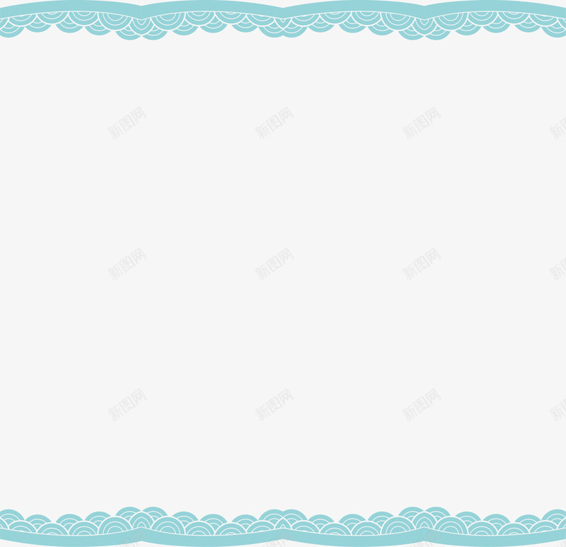 蓝色中国风海浪框架png免抠素材_88icon https://88icon.com 大海 波浪边框 海洋框架 海浪 蓝色框架 边框纹理
