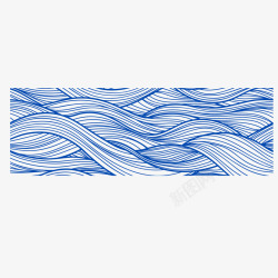 海浪纹理蓝色条纹素材