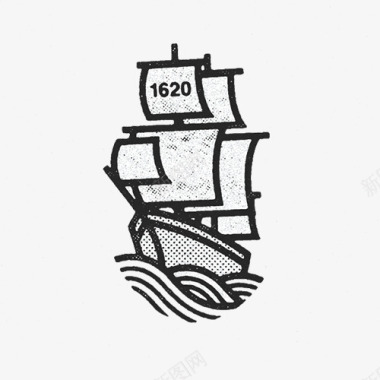 樱花海中世纪的海山的船只图标图标