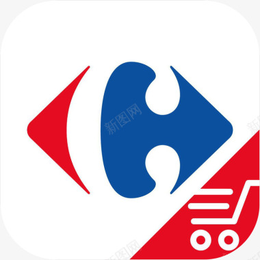 手机logo手机家乐福商城购物应用图标logo图标