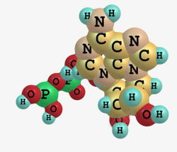 字母的顺序金色三磷酸腺苷分子形状高清图片