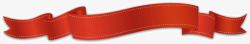 红色飘逸丝带标题栏素材