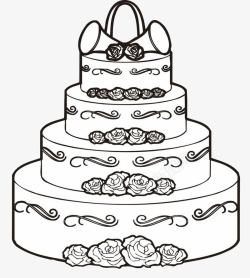 四层蛋糕超级大蛋糕图标高清图片