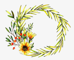 明黄花环高清图片