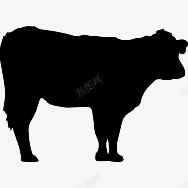 牛的轮廓图标图标