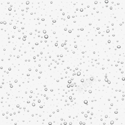 白色清新水滴边框纹理素材