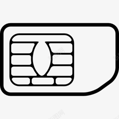 RFID芯片电话卡图标图标