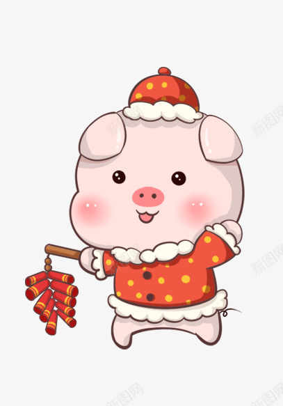 红粉色提着灯笼的卡通新年猪psd免抠素材_88icon https://88icon.com 卡通 提着灯笼 新年 新年猪 猪 粉色 红色 节日