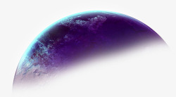 紫色梦幻天空地球素材