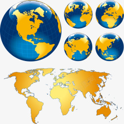 世界地图地球素材