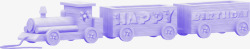 紫色货车模型素材