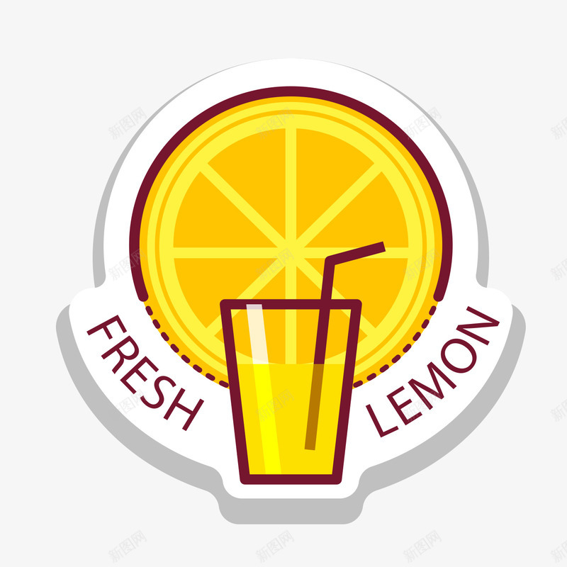 彩色新鲜柠檬汁卡通png免抠素材_88icon https://88icon.com 一片柠檬 健康 新鲜 果汁 柠檬 柠檬汁 饮料 鲜果