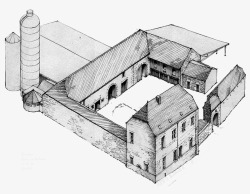 手绘建筑模型图东京建筑素材