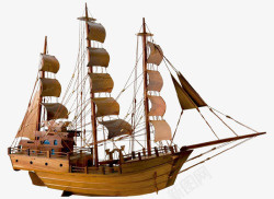 创意小木船木船模型高清图片