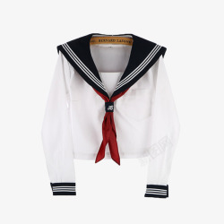学生装日本制服水手服白蓝色素材