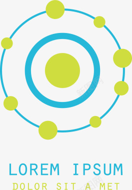 移动圆形的互联网公司logo矢量图图标图标