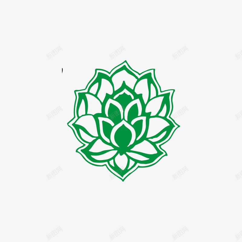 经典荷花民族传统装饰图案纹路画psd免抠素材_88icon https://88icon.com 荷花 装饰图案