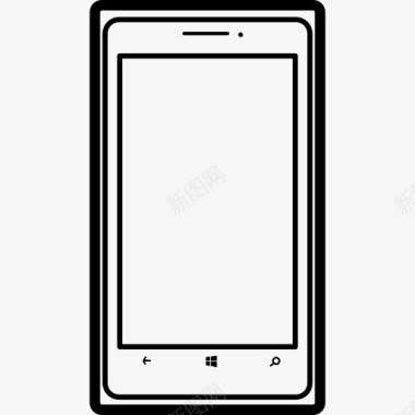 手机外形的流行模式的诺基亚Lumia图标图标