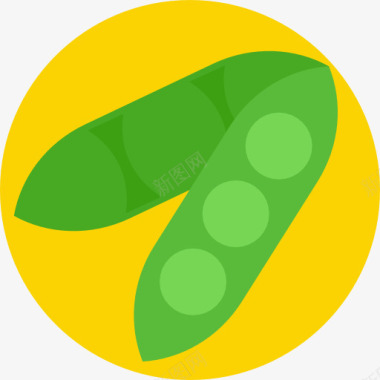 阿拉伯食品豌豆图标图标