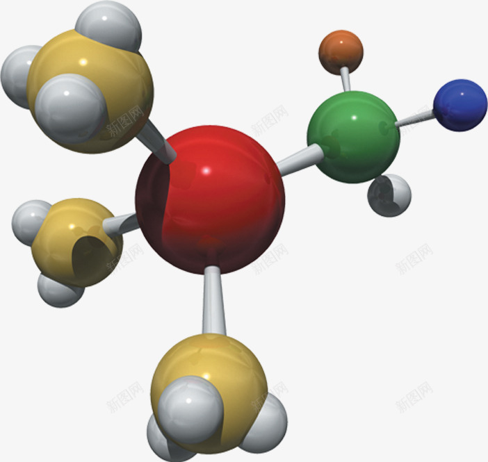 彩色化学模型医疗png免抠素材_88icon https://88icon.com 化学 医疗 彩色 模型