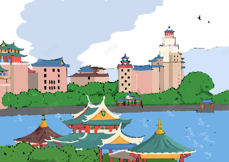 手绘厦门名景png免抠素材_88icon https://88icon.com 厦门 名景 手绘 手绘厦门 旅游景点 景点手绘