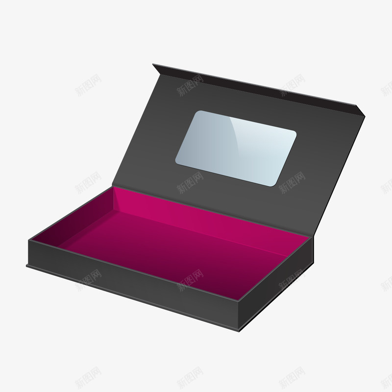 黑色盒子盒型png免抠素材_88icon https://88icon.com 时尚 模型 盒型 盒子 礼盒 简约 贴图 透明 黑色