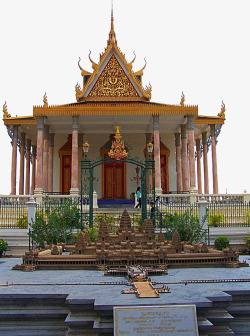 柬埔寨金边皇宫著名金边皇宫景区高清图片