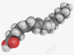 酸性分子模型立体插画素材
