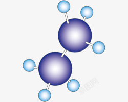 球棍乙烷球棍模型高清图片