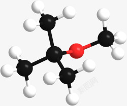 环绕原子球黑白色化学原子模拟球高清图片