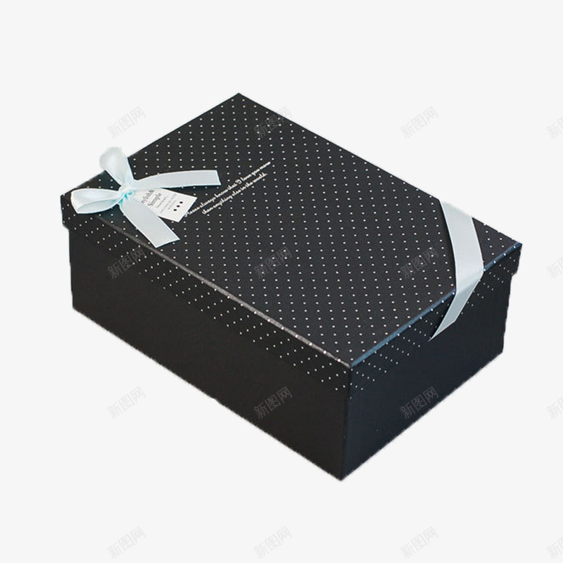 黑色斑点立体礼盒盒子png免抠素材_88icon https://88icon.com 斑点 礼盒矢量图 立体 长方形盒子 黑色