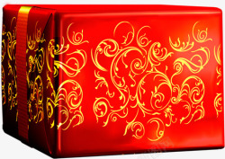马年红色礼盒展架素材