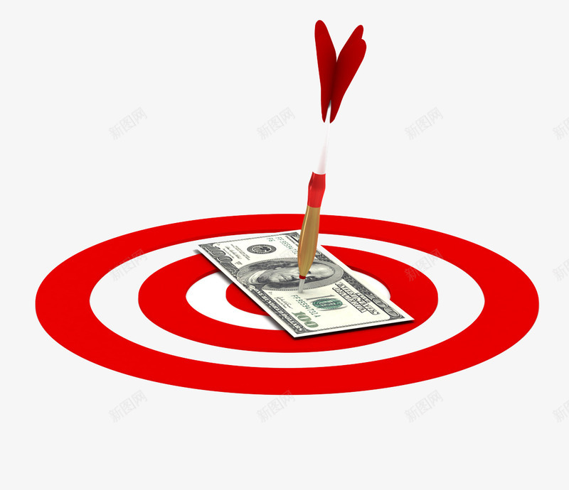 创意靶子png免抠素材_88icon https://88icon.com 圆形 标靶 模型 红色 纸币 金融 靶子 飞镖