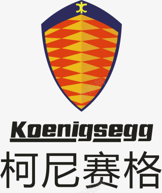 柯尼塞格汽车logo矢量图图标图标