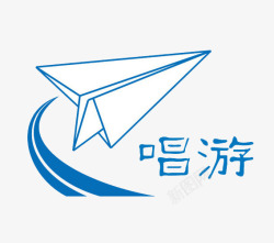 在天空中畅游的纸飞机素材