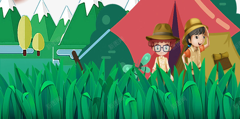 夏令营海报背景边框psd免抠素材_88icon https://88icon.com 夏令营 夏天 夏季促销 旅游 旅行 海报 海报背景 清新 游泳