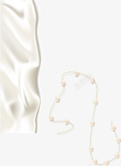 丝绸珍珠质感装饰图案素材